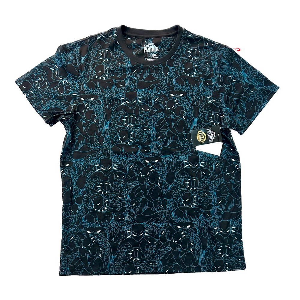 Marvel's Black Panther Men's Size Medium & Large T-Shirt All Over Print